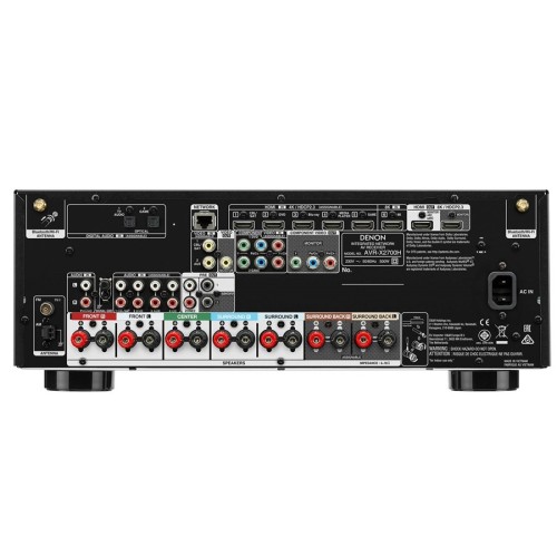 DENON AVR-X2700H 7.2 KANALŲ 8K NAMŲ KINO STIPRINTUVAS APPLE AIRPLAY, AMAZON ALEXA BEI GOOGLE ASSSISTANT PALAIKYMAS, INTEGRUOTA HEOS TECHNOLOGIJA 