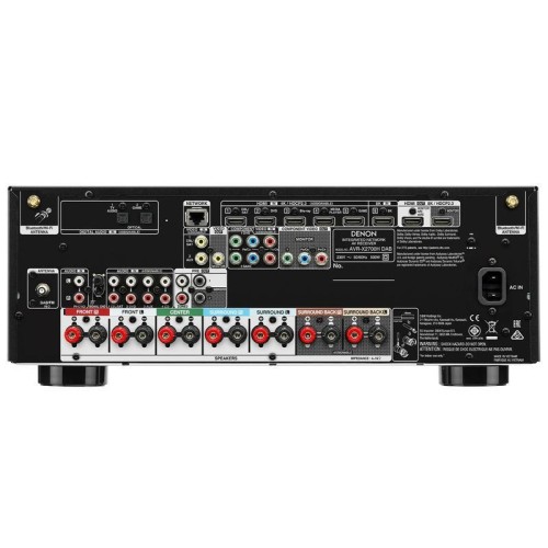 DENON AVR-X2700H DAB AV IMTUVAS - STIPRINTUVAS, GALIA: 7 X 150W, BLUETOOTH IR AIRPLAY 2 BEI WI-FI PALAIKYMAS, MUZIKOS TRANSLIAVIMO SERVISŲ PALAIKYMAS