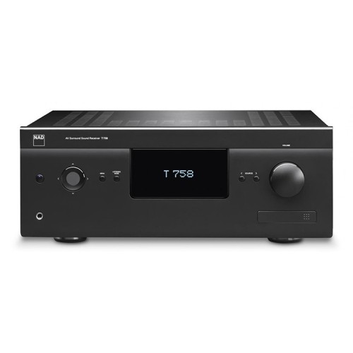 NAD T 758 V3I AV ERDVINIO GARSO RESYVERIS GALIA 7 X 60W (0.05% THD, 20-20KHZ), DAŽNIŲ JUOSTA ±0.8DB (REF. 1KHZ, 20HZ-20KHZ) 