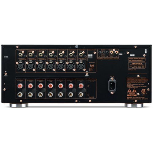 MARANTZ MM8077 7 KANALŲ GALIOS STIPRINTUVAS  GALIA 7 X 150W - 8 OMAI, DAŽNIŲ JUOSTA 8 HZ - 100 KHZ, STN DAŽNIS 105 DB (IHF-A) 