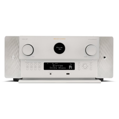 MARANTZ CINEMA 40, A/V IMTUVAS-STIPRINTUVAS GALIA: 9 X 125W, AUDYSSEY MULTEQ XT32 PALAIKYMAS, DOLBY BEI DTS GARSO TECHNOLOGIJŲ PALAIKYMAS, 8K ULTRA HD PLUS HEOS PALAIKYMAS 