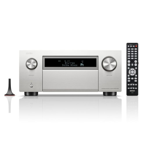 DENON AVC-A10H NAMŲ KINO STIPRINTUVAS GALIA:150 W PER KANALĄ (8 OMŲ, 20 HZ – 20 KHZ, 0.08% THD), DAŽNIO ATSAKAS:  10 HZ – 100 KHZ (-3 DB) 