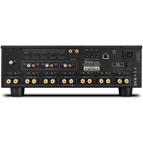 ​MCINTOSH MHT300 – GALINGAS 7.2 KANALŲ NAMŲ KINO STIPRINTUVAS. GALIA: 150W Į 4 OMUS, 120W Į 8 OMUS  VAIZDO PALAIKYMAS: 8K/60HZ, 4K/120HZ, HDMI 2.1  GARSO FORMATŲ PALAIKYMAS: DOLBY ATMOS, DTS:X 