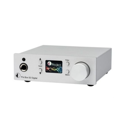PRO-JECT PRE BOX S2 DIGITAL SKAITMENINIS MIKRO  PRADINIS STIPRINTUVAS D/A KONVERTERIS 2X ESS9038Q2M 32-BIT, PALAIKO MQA IR DSD512  