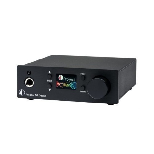 PRO-JECT PRE BOX S2 DIGITAL SKAITMENINIS MIKRO  PRADINIS STIPRINTUVAS D/A KONVERTERIS 2X ESS9038Q2M 32-BIT, PALAIKO MQA IR DSD512  