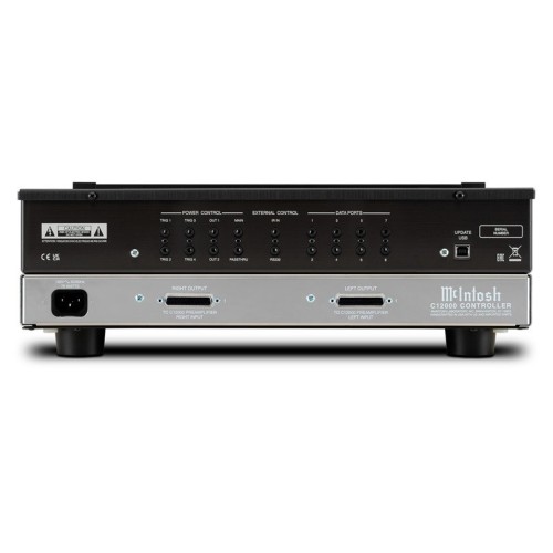 MCINTOSH C12000 – AUKŠTOS KLASĖS DVIEJŲ DALIŲ LEMPINIS PRADINIS STIPRINTUVAS. IŠĖJIMO ĮTAMPA:  12 V (BALANSUOTAS IŠĖJIMAS).  6 V (NEBALSANSUOTAS IŠĖJIMAS).  DAŽNIŲ JUOSTA: +0, -0,5 DB NUO 10 HZ IKI 100 000 HZ. 