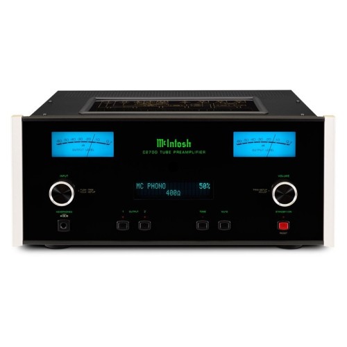 MCINTOSH C2700 – AUKŠTOS KLASĖS 2 KANALŲ LEMPINIS PRADINIS STIPRINTUVAS. GALIA: 16 V (BALANSUOTAS IŠĖJIMAS), 8 V (NEBALSANSUOTAS IŠĖJIMAS).  DAŽNIŲ JUOSTA: +0, -0,5 DB NUO 10 HZ IKI 100 000 HZ. 