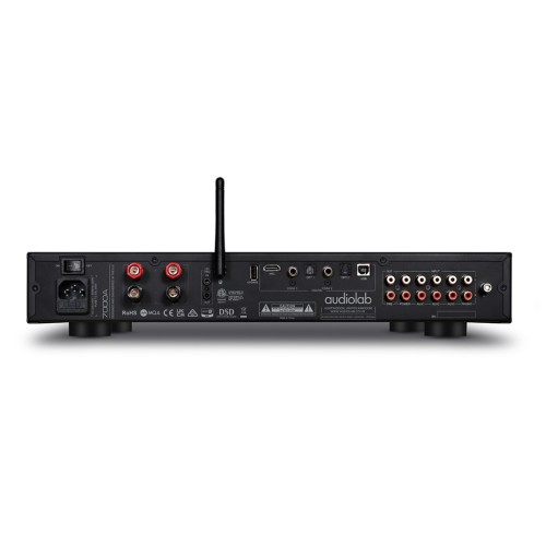 AUDIOLAB 7000A INTEGRUOTAS STIPRINTUVAS SU TINKLO GROTUVU 2 X 110W (4Ω), AUKŠTOS KLASĖS ESS ES9038Q2M HYPERSTREAM 32 BITŲ D/A KEITIKLIS HDMI ARC 