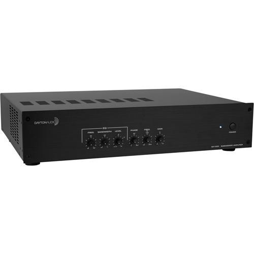 DAYTON AUDIO SA1000 ŽEMŲ DAŽNIŲ GARSO STIPRINTUVAS AB KLASĖS STIPRINTUVAS, EQ FUNKCIONALUMAS, DAŽNIŲ JUOSTA: 18 HZ – 80 HZ 