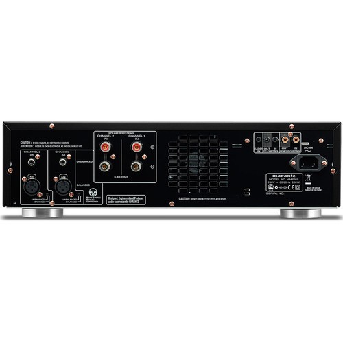 MARANTZ MM7025 2 KANALŲ GALIOS STIPRINTUVAS 2 X 140W - 8 OMAI, DAŽNIŲ JUOSTA 8 HZ -100 KHZ, STN DAŽNIS 105 DB (IHF-A) 