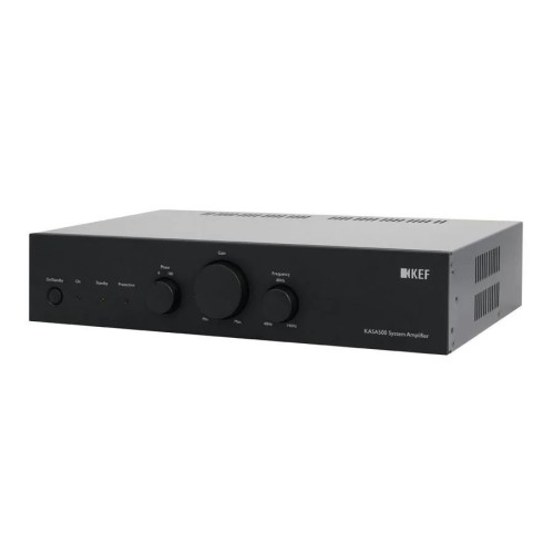 KEF KASA500 AMPLIFIER D KLASĖS STIPRINTUVAS, GALIA: 250 W (RMS, 4 Ω), 500 W (RMS, TILTINIS, 8 Ω), DAŽNIŲ DIAPAZONAS: 40 HZ – 140 HZ  
