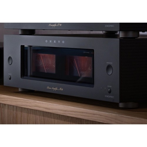 ONKYO M-80 GALIOS STIPRINTUVAS, GALIA: 150W (8Ω, 1KHZ, THD 0.7%, 2CH DRIVEN)  AB KLASĖS STIPRINTUVAS 