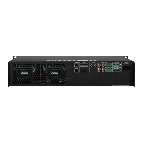 ​BLAZE AUDIO POWERZONE™ CONNECT 2004D – D-KLASĖS KETURIŲ KANALŲ GALIOS STIPRINTUVAS SU INTEGRUOTU DSP IR DANTE™ PALAIKYMU. GALIA:  PRIE 2 Ω: 4 X 500 W (VIENPUSIAI)​  PRIE 4 Ω: 4 X 500 W (VIENPUSIAI); 2 X 1000 W (BTL REŽIMU)​  