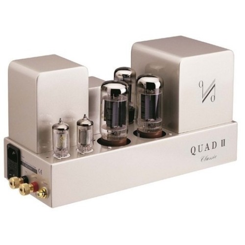 QUAD II-CLASSIC GALIOS STIPRINTUVAS 2 X 15W A KLASĖS STEREO GALIOS STIPRINTUVAS (MONOBLOKAI) LEMPOS: 2 X KT66, 2 X EF86, 1 X GZ34 