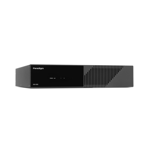 PARADIGM SVX-1202, UNIVERSALUS 2-KANALIŲ D-KLASĖS GARSO STIPRINTUVAS, GALI TIEKTI 600 W GALIOS Į 8 OMŲ APKROVAS IR 1200 W Į 4 OMŲ APKROVAS 
