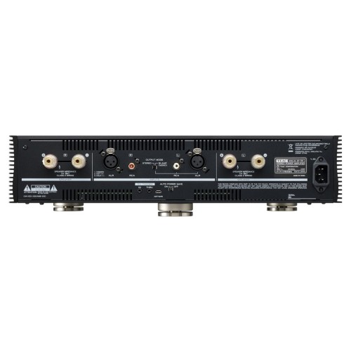 TEAC AP-701 - AUKŠTOS KOKYBĖS D - KLASĖS STEREO GALIOS STIPRINTUVAS,  GALIA:  260 W + 260 W Į 4 Ω.  170 W + 170 W Į 8 Ω. DAŽNIŲ DIAPAZONAS: 10 HZ – 50 KHZ (+0 / –6 DB).​ 