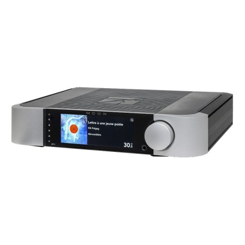 MOON 371 AUKŠTOS KLASĖS VISKAS VIENAME INTEGRUOTAS STIPRINTUVAS SU TINKLO GROTUVU, HDMI EARC, GALIA:  200W / 4 OHM, THD: 0.003%