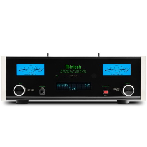IŠ EKSPOZICIJOS MCINTOSH MSA5500 AUKŠTOS KLASĖS 2 KANALŲ GARSO STIPRINTUVAS SU INTERNETO GROTUVU  GALIA 2X160 W AIRPLAY GOOGLE CAST QOBUZ CONNECT SPOTIFY CONNECT (SPOTIFY LOSSLESS) TIDAL CONNECT 