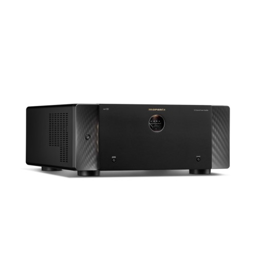 MARANTZ AMP 10 16-KANALŲ D-KALSĖS GALIOS STIPRINTUVAS. GALIA: 200 W (8Ω, 2 KANALAI AKTYVŪS) 400 W (4Ω, 2 KANALAI AKTYVŪS) 16 X 200 W (KAI VISI KANALAI AKTYVŪS, 8Ω, 1 KHZ, THD 1%), DAŽNIŲ DIAPAZONAS: 5 HZ – 100 KHZ (+0 DB, -1 DB) 