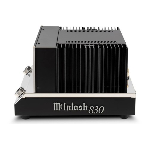 MCINTOSH MC830 – AUKŠTOS KLASĖS 1 KANALO GALIOS STIPRINTUVAS. GALIA: 300 W VIENAM KANALUI PRIE 2, 4 ARBA 8 OMŲ APKROVOS. DAŽNIŲ JUOSTA: +0, -0,25 DB NUO 20 HZ IKI 20 000 HZ. 