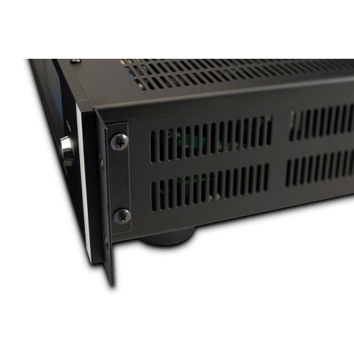 MCINTOSH MI254 – AUKŠTOS KLASĖS 4 KANALŲ GALIOS STIPRINTUVAS. GALIA: 250 W VIENAM KANALUI PRIE 8 OMŲ, 300 W VIENAM KANALUI PRIE 4 OMŲ. DAŽNIŲ JUOSTA: +0, -0,5 DB NUO 20 HZ IKI 20 000 HZ. 