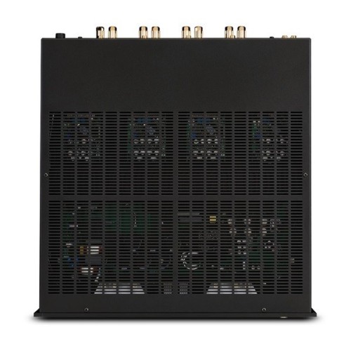 MCINTOSH MI254 – AUKŠTOS KLASĖS 4 KANALŲ GALIOS STIPRINTUVAS. GALIA: 250 W VIENAM KANALUI PRIE 8 OMŲ, 300 W VIENAM KANALUI PRIE 4 OMŲ. DAŽNIŲ JUOSTA: +0, -0,5 DB NUO 20 HZ IKI 20 000 HZ. 