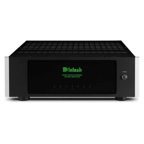 MCINTOSH MI347 – AUKŠTOS KLASĖS 7 KANALŲ GALIOS STIPRINTUVAS. GALIA:  250 W VIENAM KANALUI PRIE 8 OMŲ (PAGRINDINIAI 3 KANALAI).  300 W VIENAM KANALUI PRIE 4 OMŲ (PAGRINDINIAI 3 KANALAI).  125 W VIENAM KANALUI PRIE 8 OMŲ (LIKĘ 4 KANALAI).  200 W VIENAM KAN