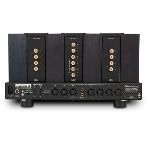 MCINTOSH MC8207 – AUKŠTOS KLASĖS 7 KANALŲ GALIOS STIPRINTUVAS. GALIA: 200 W VIENAM KANALUI PRIE 4 ARBA 8 OMŲ APKROVOS. DAŽNIŲ JUOSTA: +0, -0,25 DB NUO 20 HZ IKI 20 000 HZ. 