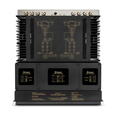 MCINTOSH MC312 – AUKŠTOS KLASĖS DVIEJŲ KANALŲ GALIOS STIPRINTUVAS. GALIA: 300 W VIENAM KANALUI PRIE 2, 4 ARBA 8 OMŲ APKROVOS. DAŽNIŲ JUOSTA: +0, -0,25 DB NUO 20 HZ IKI 20 000 HZ. 