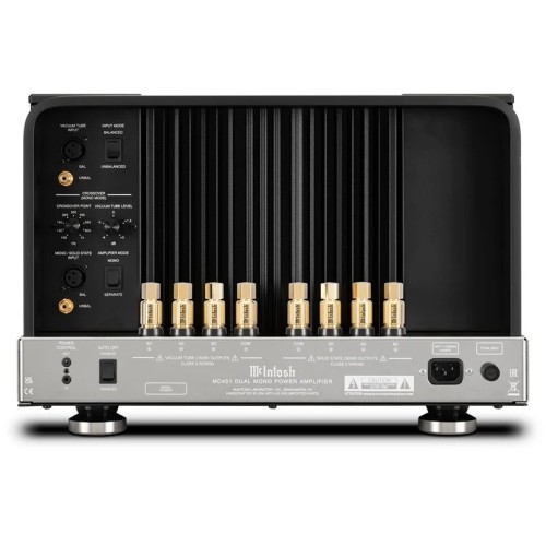 MCINTOSH MC451 – AUKŠTOS KLASĖS MONO STIPRINTUVAS, KURIS SUJUNGIA LEMPINĘ IR TRANZISTORINĘ TECHNOLOGIJAS. GALIA:  LEMPINĖ SEKCIJA: 150 W PRIE 2, 4 ARBA 8 OMŲ APKROVOS.  TRANZISTORINĖ SEKCIJA: 300 W PRIE 2, 4 ARBA 8 OMŲ APKROVOS.. 