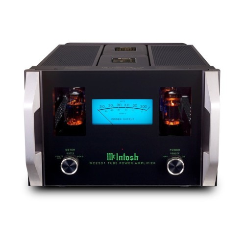 MCINTOSH MC2301 – AUKŠTOS KLASĖS MONOFONINIS LEMPINIS GALIOS STIPRINTUVAS. GALIA: 300 W PRIE 2, 4 ARBA 8 OMŲ APKROVOS. DAŽNIŲ JUOSTA: +0, -0,5 DB NUO 20 HZ IKI 20 000 HZ; +0, -3,0 DB NUO 10 HZ IKI 100 000 HZ. 