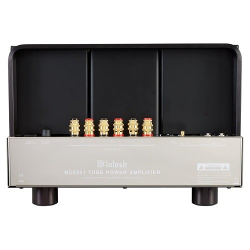 MCINTOSH MC2301 – AUKŠTOS KLASĖS MONOFONINIS LEMPINIS GALIOS STIPRINTUVAS. GALIA: 300 W PRIE 2, 4 ARBA 8 OMŲ APKROVOS. DAŽNIŲ JUOSTA: +0, -0,5 DB NUO 20 HZ IKI 20 000 HZ; +0, -3,0 DB NUO 10 HZ IKI 100 000 HZ. 