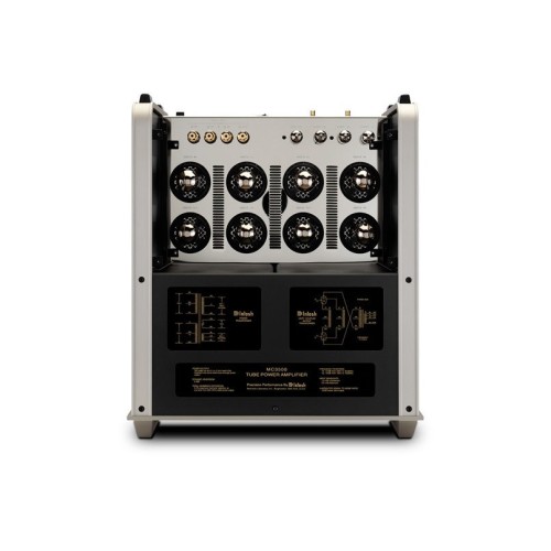 MCINTOSH MC3500 – AUKŠTOS KLASĖS MONOFONINIS LEMPINIS GALIOS STIPRINTUVAS. GALIA: 350 W VIENAM KANALUI PRIE 2, 4 ARBA 8 OMŲ APKROVOS. DAŽNIŲ JUOSTA: +0, -0,5 DB NUO 20 HZ IKI 50 000 HZ. 