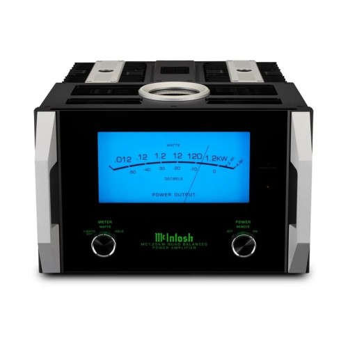 ​MCINTOSH MC1.25KW – AUKŠTOS KLASĖS MONOFONINIS GALIOS STIPRINTUVAS. GALIA: 1 200 W PRIE 2, 4 ARBA 8 OMŲ APKROVOS. ĮĖJIMAI:  1 SUBALANSUOTAS XLR, 1 NESUBALANSUOTAS RCA. 