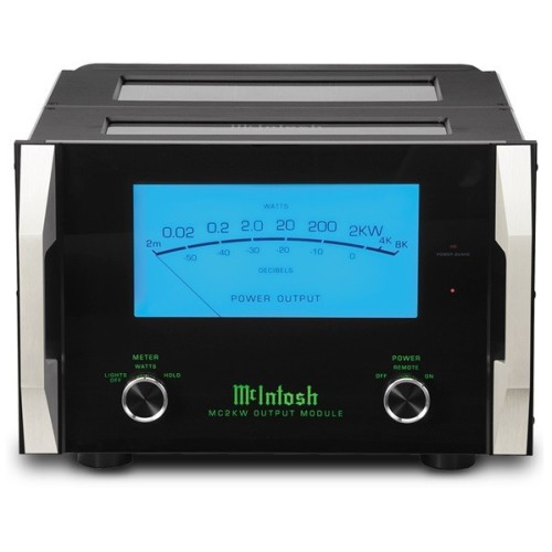 ​MCINTOSH MC2KW – AUKŠTOS KLASĖS MONOFONINIS GALIOS STIPRINTUVAS. GALIA: 2 000 W PRIE 2, 4 ARBA 8 OMŲ APKROVOS. ĮĖJIMAI:  1 SUBALANSUOTAS XLR, 1 NESUBALANSUOTAS RCA. 