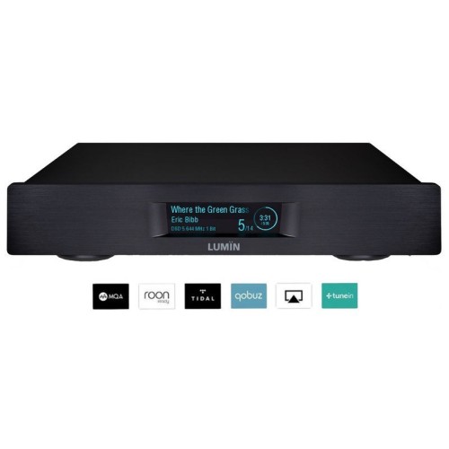 LUMIN D2 TINKLO GROTUVAS INTEGRUOTI SPOTIFY, TIDAL, QOBUZ, MQA, TINEIN, ROON READY, AIRPLAY SERVISA 