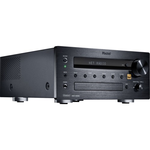 MAGNAT MC 200 TINKLO GROTUVAS CD, AUX PALAIKYMAS TOSLINK, DAŽNIŲ JUOSTA: 10 HZ – 80 KHZ (-3,0 DB), 20 HZ – 20 KHZ (+/-0,5 DB) 