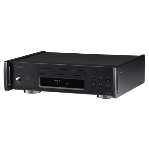 TEAC PD-505T - AUKŠTOS KLASĖS CD GROTUVAS, GALIA: 4 W (DARBO REŽIME), 0,3 W (BUDĖJIMO REŽIME). SKAITMENINĖS IŠVESTYS:  KOAKSIALINĖ (RCA, AUKSU PADENGTA): 0,5 VP-P, 75 Ω.  