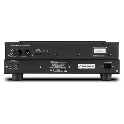 ​​MCINTOSH MCD350 – AUKŠTOS KLASĖS SACD/CD GROTUVAS. DAŽNIŲ DIAPAZONAS:  SACD: 4 HZ – 40 KHZ (+0,5, -2 DB). CD: 4 HZ – 20 KHZ (±0,5 DB). SIGNALŲ IR TRIUKŠMO SANTYKIS: DAUGIAU NEI 108 DB (A-SVERTINIS).  