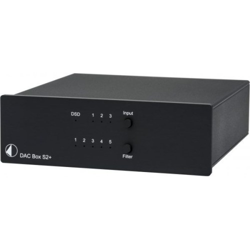 PRO-JECT DAC BOX S2 + DAC KONVERTERIS 1X ESS9038K2M 32-BIT, DAŽNIŲ JUOSTA 20 HZ - 20 KHZ, 32BIT / 768KHZ PCM PALAIKYMAS 