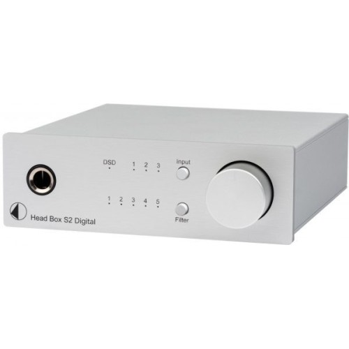 PRO-JECT HEAD BOX S2 DIGITAL AUSINIŲ STIPRINTUVAS SU DAC AUKŠTOS KLASĖS ESS SABRE ESS9038 DAC, DSD64, DSD128 IR DSD256  STANDARTAI 