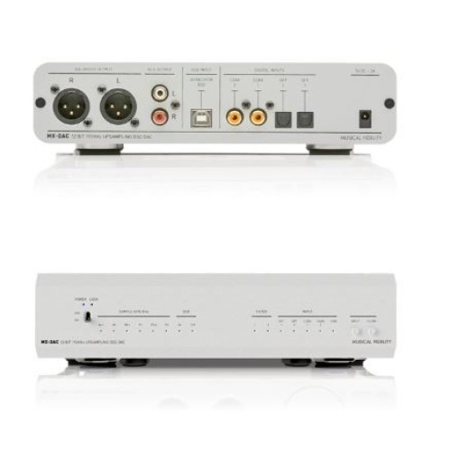 MUSICAL FIDELITY MX DAC KONVERTERIS  SPDIF 2X TOSLIN 2X RCA 1X USB TIPO 'B' MAITINIMO ŠALTINIS 90-250VAC 