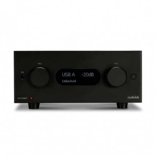 AUDIOLAB M-DAC+ D/A KEITIKLIS SU 2 X USB, 2 X SPDIF IR 2 X TOSLINK SKAITMENINIAIS ĮĖJIMAIS PANAUDOTAS ESS SABRE32 9018 32 BITŲ KEITIKLIS 