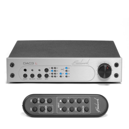 BENCHMARK DAC3 L SKAITMENINIO Į ANALOGINĮ SIGNALĄ KEIČIANTIS AUDIO KONVERTERIS ES9028PRO KONVERTERIS, NATIVE DSD KONVERSIJA, 5 SKAITMENINIAI ĮĖJIMAI, 2 STEREO ANALOGINIAI ĮĖJIMAI (2 RCA), 3 STEREO ANALOGINIAI IŠĖJIMAI (2 RCA, 1 XLR) 