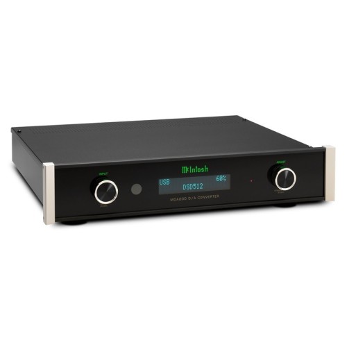 ​MCINTOSH MDA200 –  AUKŠTOS KLASĖS SKAITMENINIS-Į-ANALOGINĮ KEITIKLIS (DAC). SKAITMENINIAI ĮĖJIMAI: 2 KOAKSIALINIAI, 2 OPTINIAI, 1 USB, 1 MCT, 1 HDMI ARC.  AUKŠTOS RAIŠKOS ATKŪRIMAS: DSD512, DXD 384KHZ 