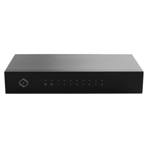 SILENT ANGEL BONN N8 – SPECIALIAI PARUOŠTAS TINKLO JUNGIKLIS MUZIKOS TRANSLIACIJOMS, TIPAS: 8 KANALŲ 100/1000 BASE‑T GIGABIT ETHERNET JUNGIKLIS (AUDIOPHILE‑GRADE) 