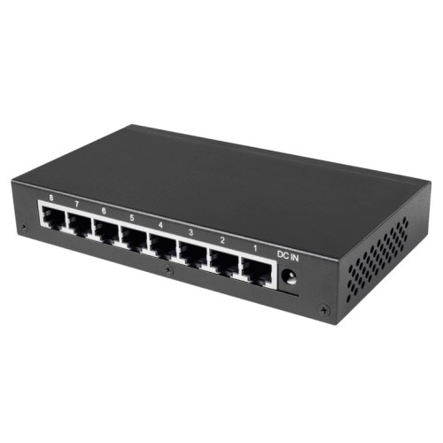 SILENT ANGEL BONN N8 – SPECIALIAI PARUOŠTAS TINKLO JUNGIKLIS MUZIKOS TRANSLIACIJOMS, TIPAS: 8 KANALŲ 100/1000 BASE‑T GIGABIT ETHERNET JUNGIKLIS (AUDIOPHILE‑GRADE) 