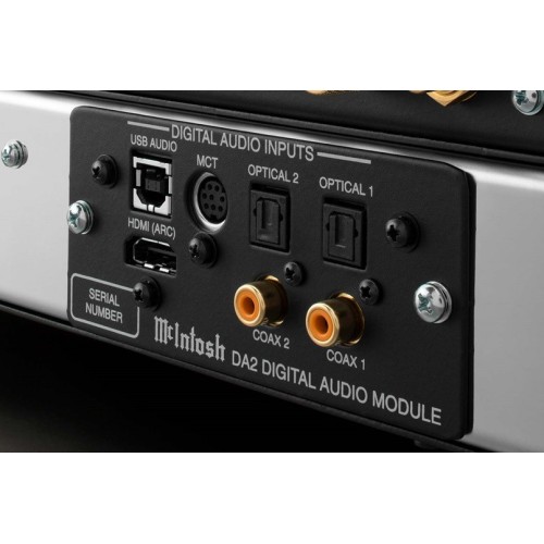 MCINTOSH DA2 – PAŽANGUS SKAITMENINIO GARSO MODULIS SU HDMI (ARC) IR DSD512 PALAIKYMU. 
