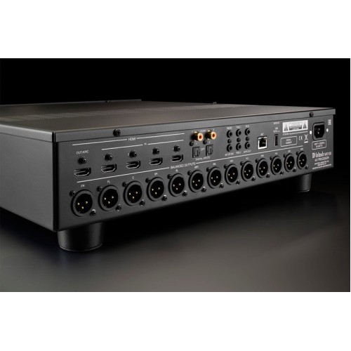MCINTOSH MX100 – A/V PROCESORIUS, SKIRTAS ŠIUOLAIKINĖMS NAMŲ KINO SISTEMOMS. HDMI JUNGTYS: 4 ĮĖJIMAI IR 1 IŠĖJIMAS, VISI PALAIKO 4K/60HZ, HDCP 2.2, 18GBPS PRALAIDUMĄ. GARSO KANALAI: 11.2 KANALŲ IŠVESTIS (7.2.4 KONFIGŪRACIJA), SU SEPTYNIAIS 32 BITŲ SKAITME