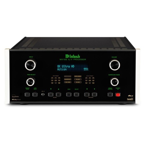 ​MCINTOSH MX180 – AUKŠČIAUSIOS KLASĖS 8K A/V PROCESORIUS. 8K IR 4K VAIZDO PALAIKYMAS. PLATUS HDR FORMATŲ PALAIKYMAS. IŠPLĖSTINĖS HDMI FUNKCIJOS.  